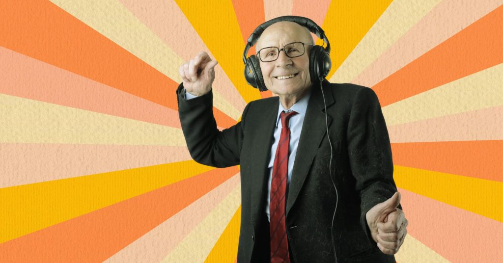 Aged man with black suit - who can benefit from Music Therapy (2)